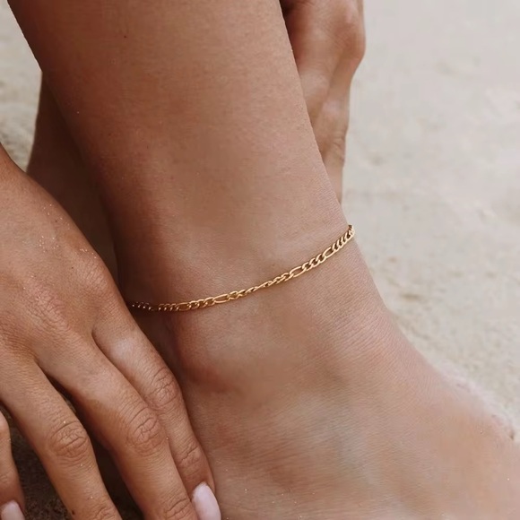 18K Gold Plated Anklet - Picture 7 of 8